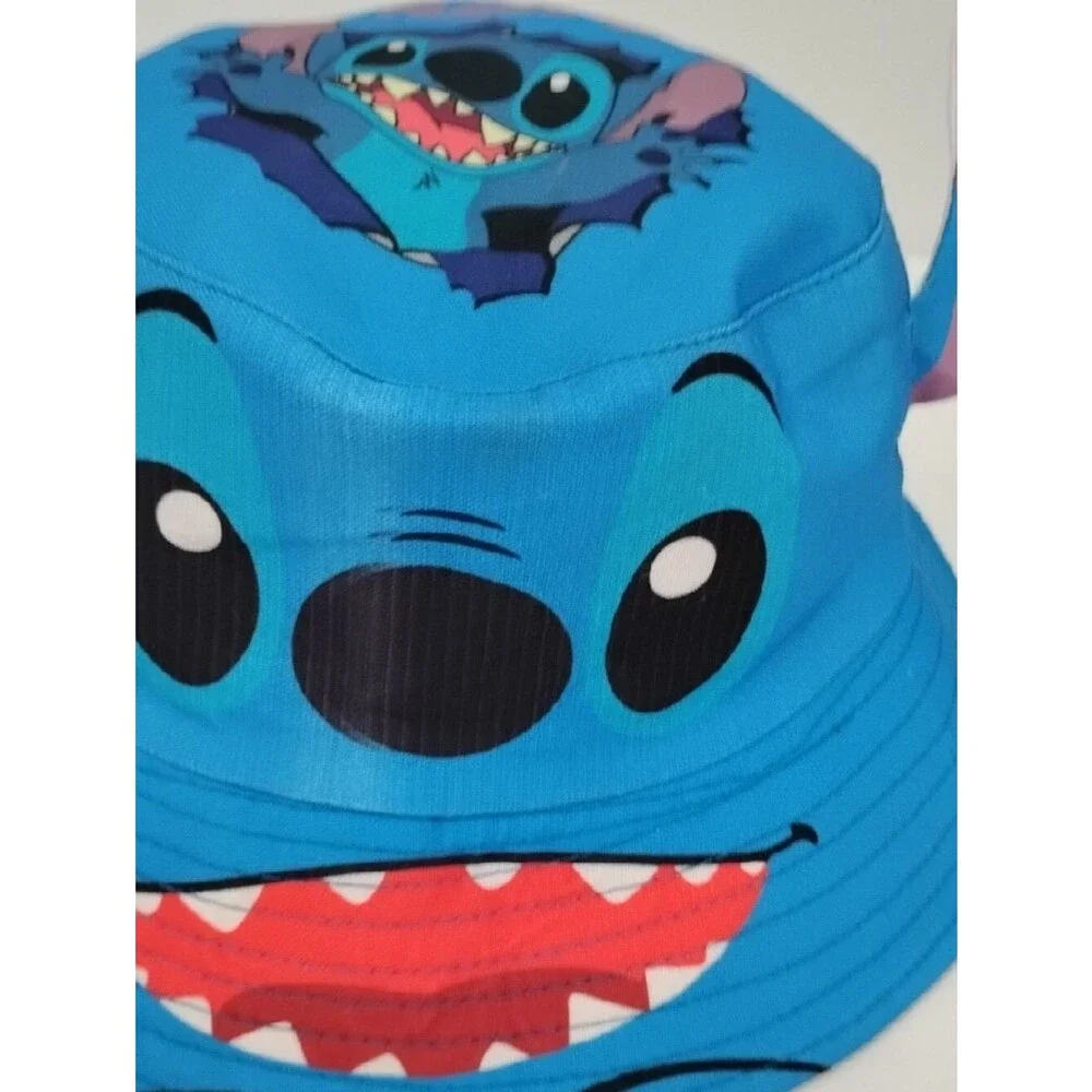 Blue Stitch Character Bucket Hat